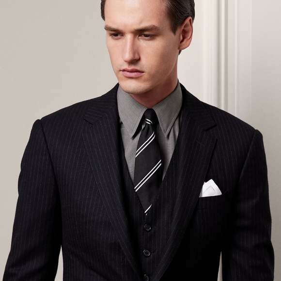 RALPH LAUREN Purple Label Gregory Hand-Tailored Wool 3-piece Suit (inseam) - Picture 4 of 17